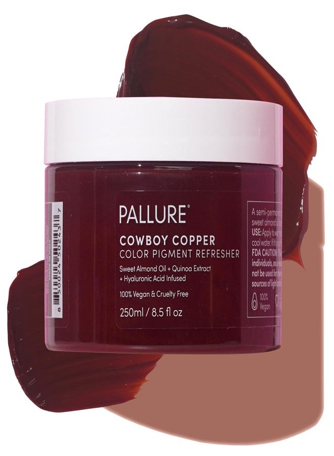 Pallure Color Pigment Refresher Mask, Semi Permanent Hair Color Depositing Conditioner, 8.5 Oz (Copper Brown) - Image 1